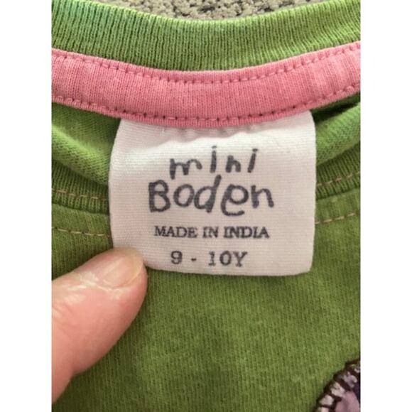 Mini Boden Girls 2-Piece Outfit – 9–10Y Bunny Applique Top + 9Y Purple Pants - Picture 5 of 12